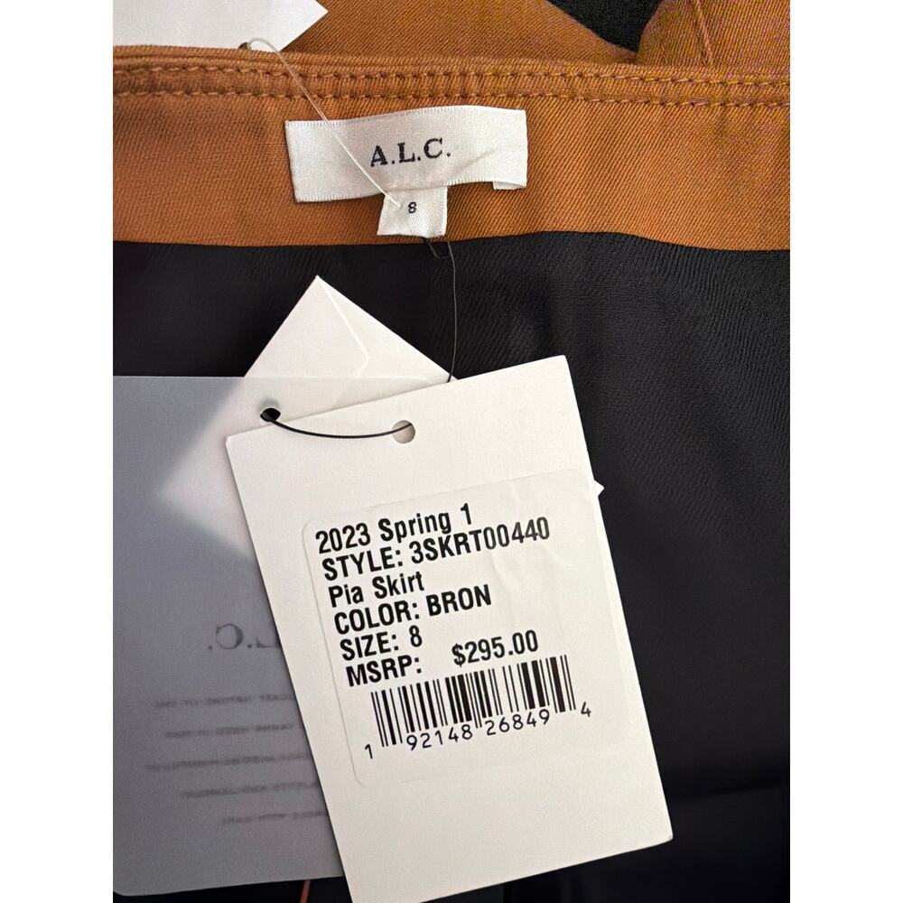 A.L.C Pia bronze mini skirt size 8 - Picture 5 of 5